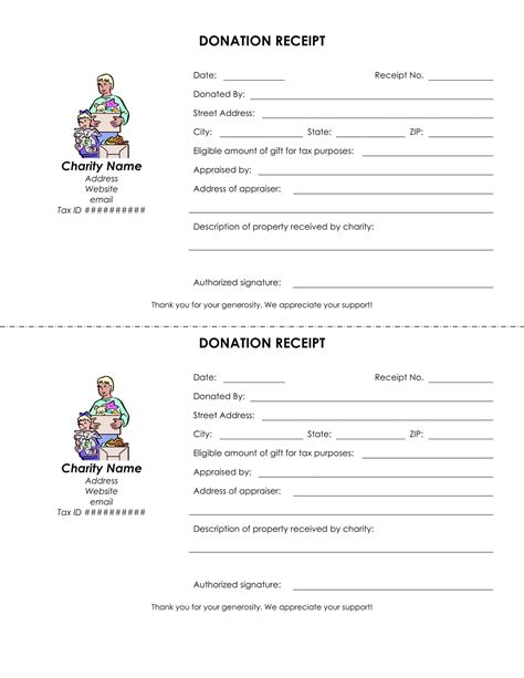 donation report template|free printable donation receipts.